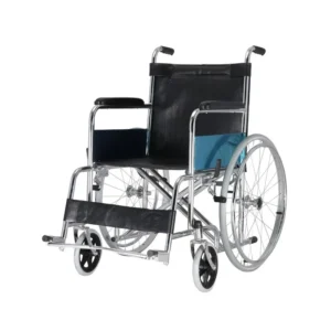 Wheelchair 20", Standard Double Bar, Black Protector