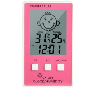 Digital Thermometer & Hygrometer CX201 PINK
