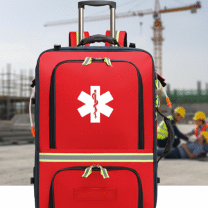 Emergency First Aid Trolley  - Red