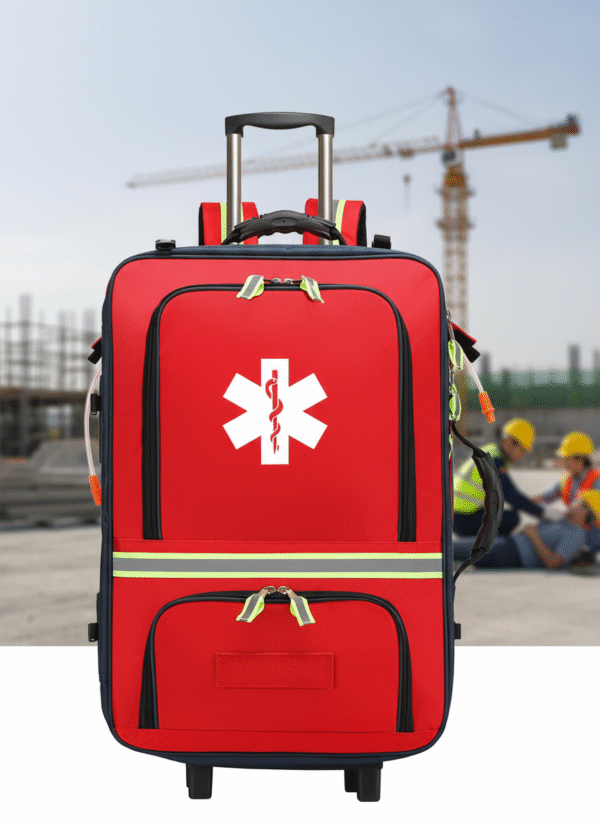 Emergency First Aid Trolley  - Red