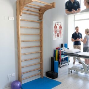 Wooden Physiotherapy Stall Bar / Wall Ladder